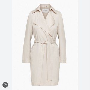 aritzia babaton maximo trench coat in yellow ochre
